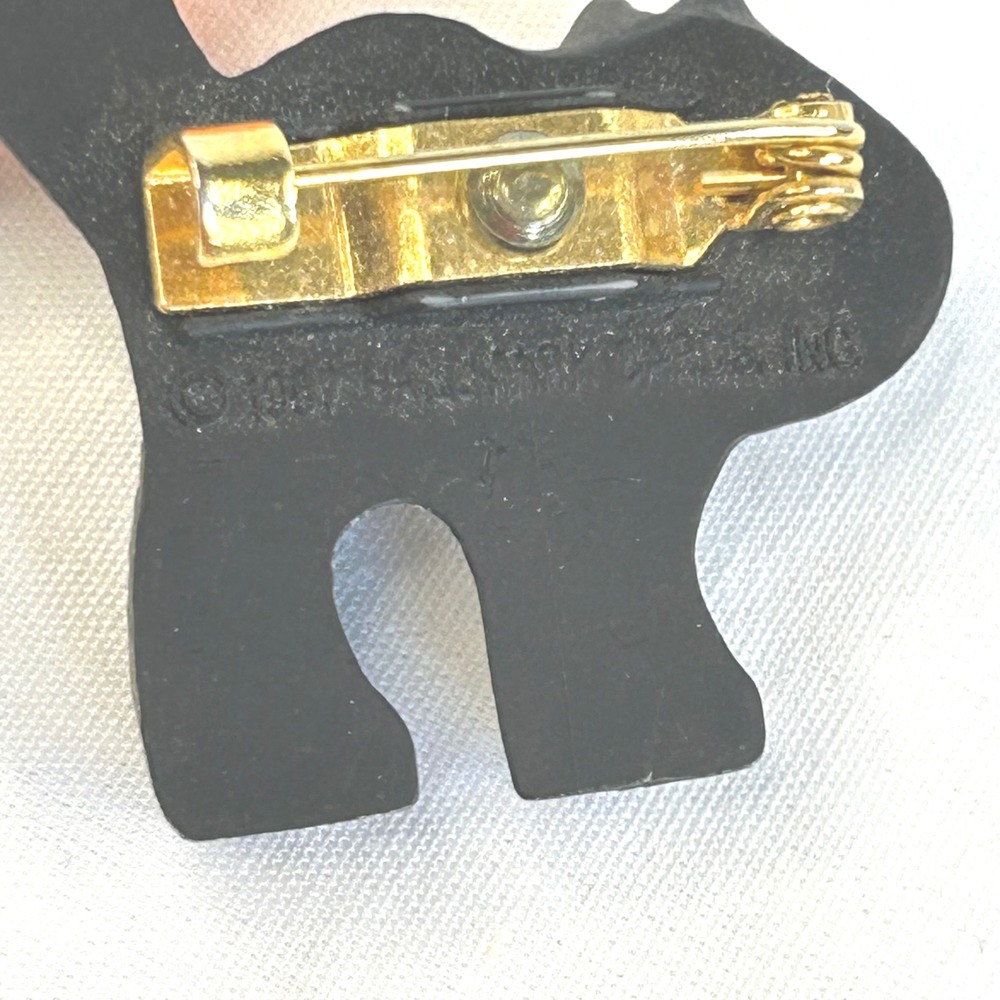 Vintage 1987 Hallmark Halloween Blk Cat Jack O Lantern Pin Set Retro Spooky Cute - Picture 6 of 6